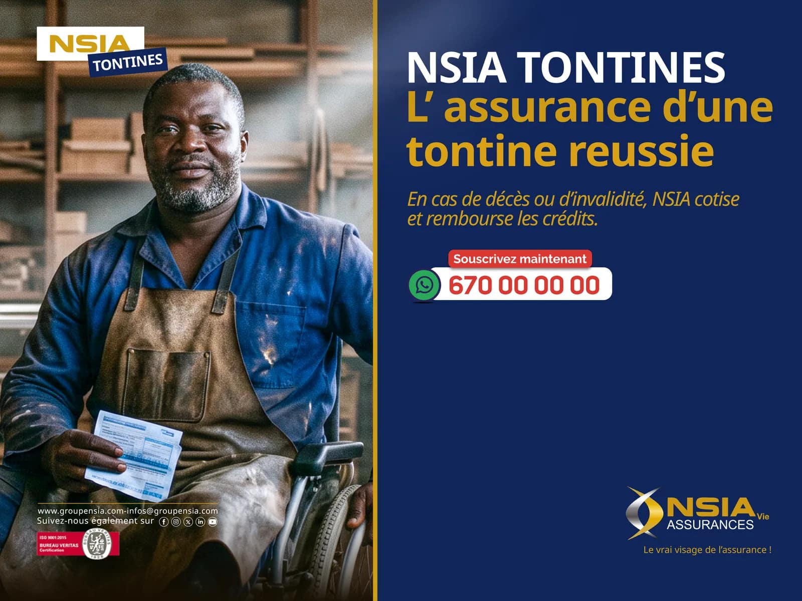NSIA Tontines — Campagne assurance — 2