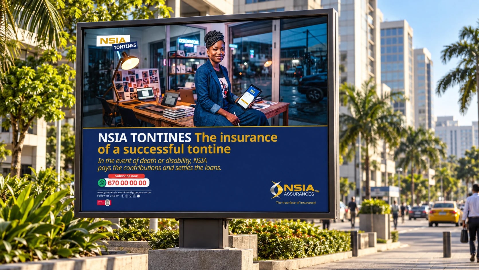 NSIA Tontines — Campagne assurance — visualisation de présentation